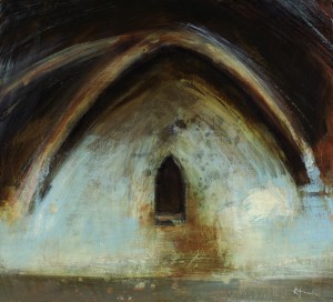 undercroft series, mixed media on panel © Mari French 2010