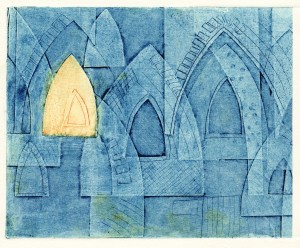 Arches (collagraph) © Mari French 2011