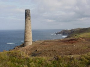 mine chimney, Cape Cornwall © Mari French 2011