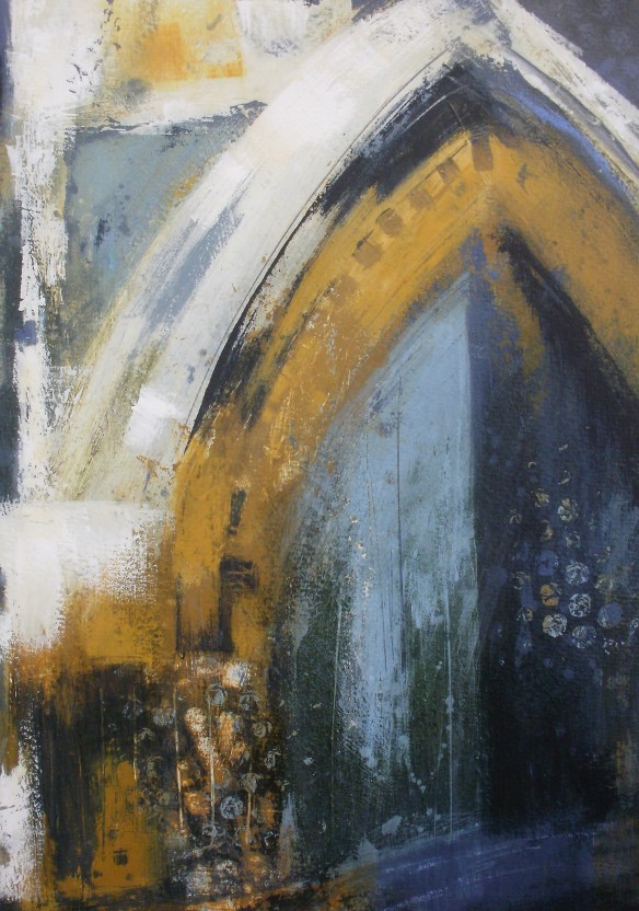 Threshold: blue & gold © Mari French 2012