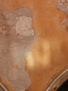 sunlight on old plaster © Mari French 2012