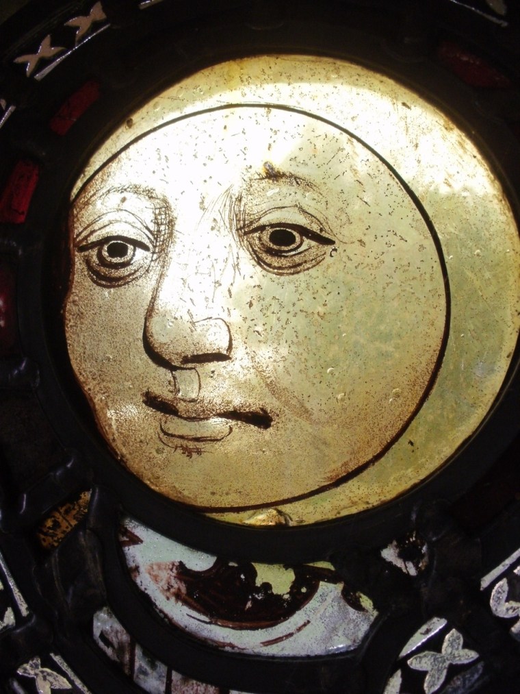 medieval stained glass, Burnham Deepdale Church, Mari French 2013