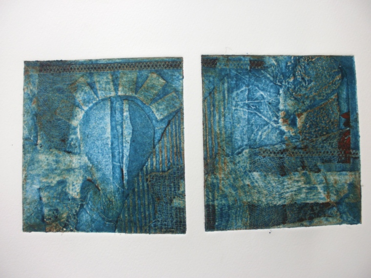 Untitled collagraph, Mari French 2013