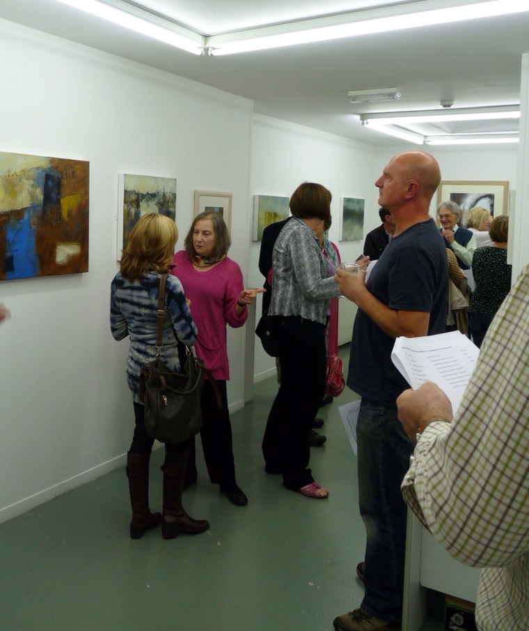 Over 30 people Beyond the Surface exhibition