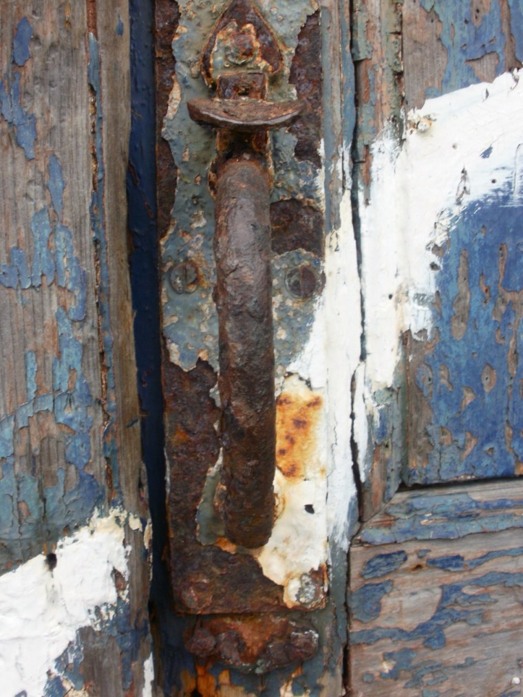 Distressed door, Mousehole.