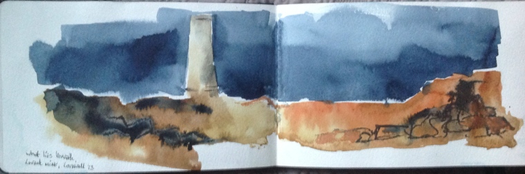 Mine stack at Levant, Cornwall.