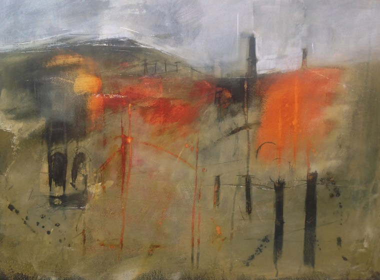 The Tinners Coast, acrylic on board. © Mari French 2014