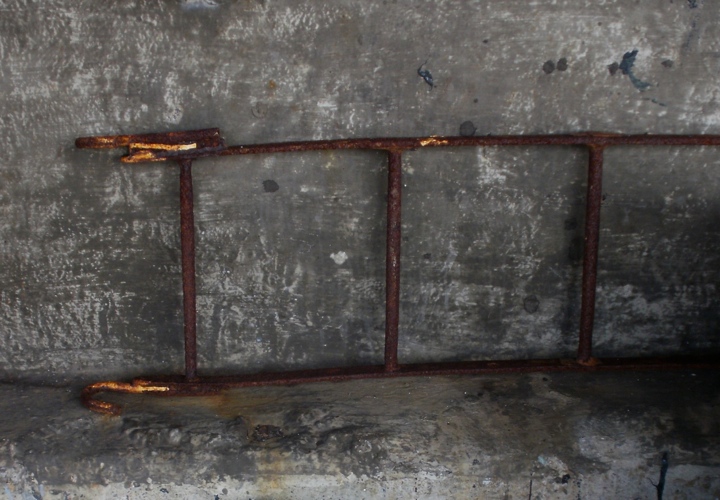 Rusting ladder, Newlyn. digital photo. Mari French 2014