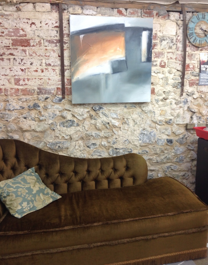 Untitled abstract, oil on canvas. Studio. Untitled abstract, oil on canvas. Studio.