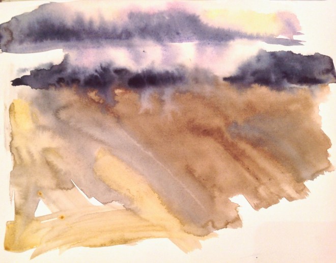 Autumn field. Mari French.