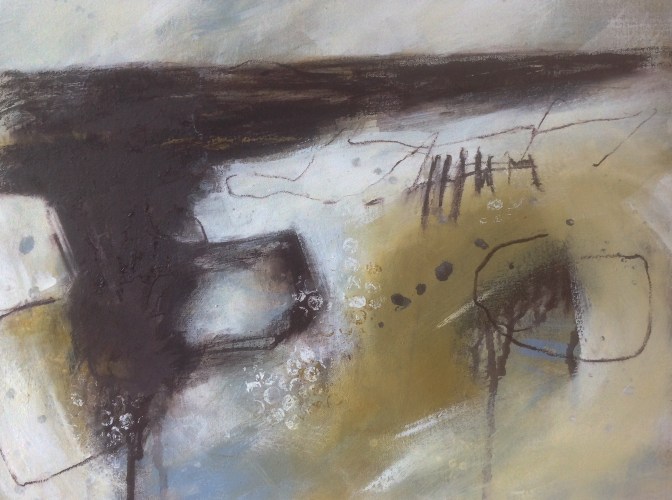 Saltmarsh series Saltmarsh series, mixed-media on canvas. © Mari French