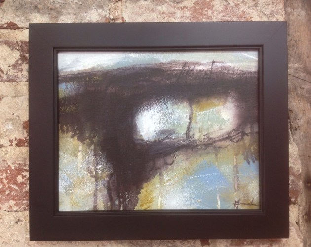 Saltmarsh series, mixed-media on canvas board. &copy; Mari French