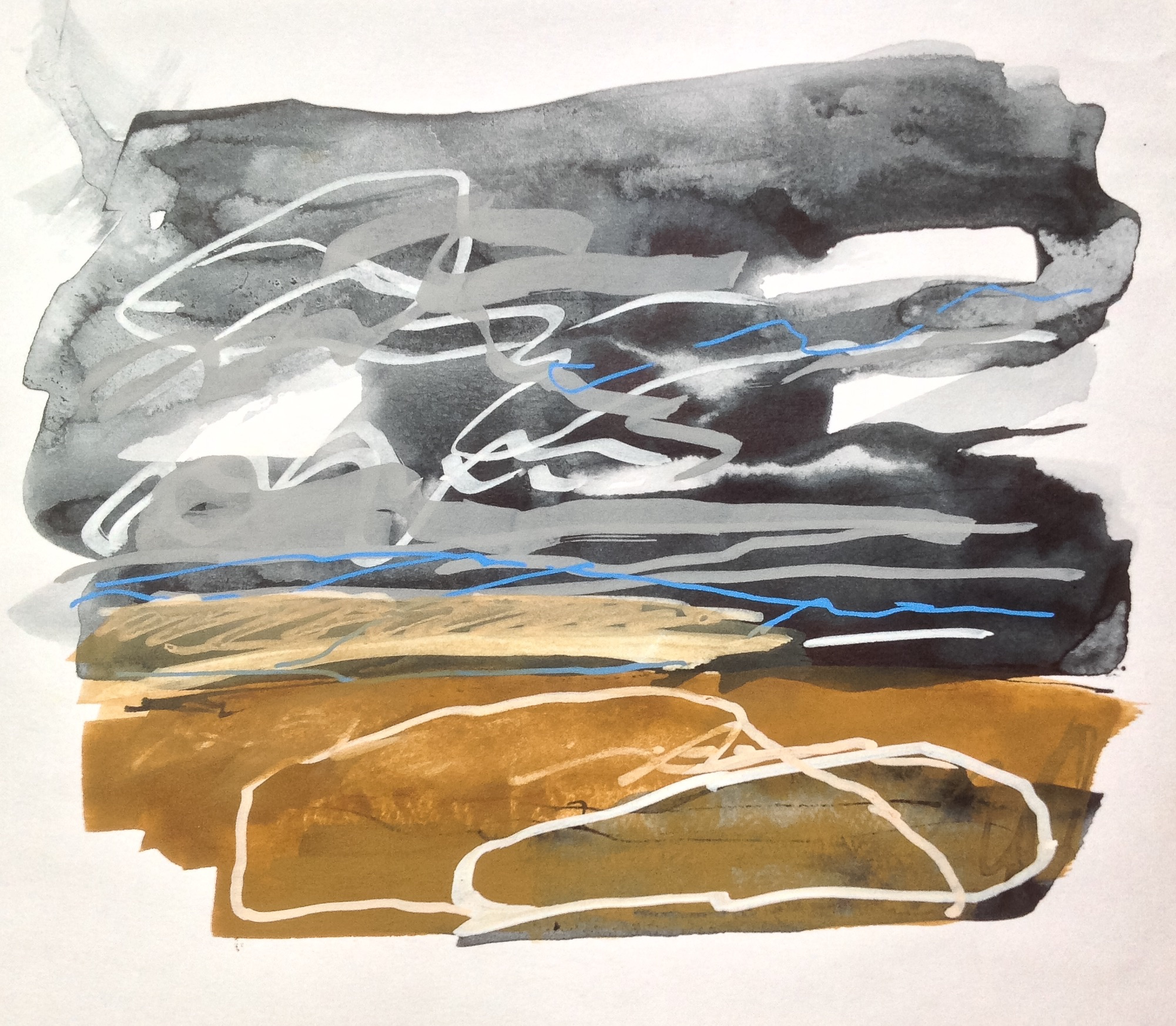 Stormy sky towards Thornham