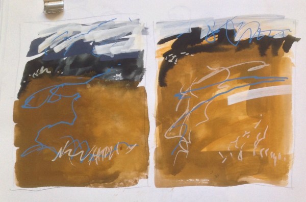 Stormy skies & stubble field Stormy skies & stubble field