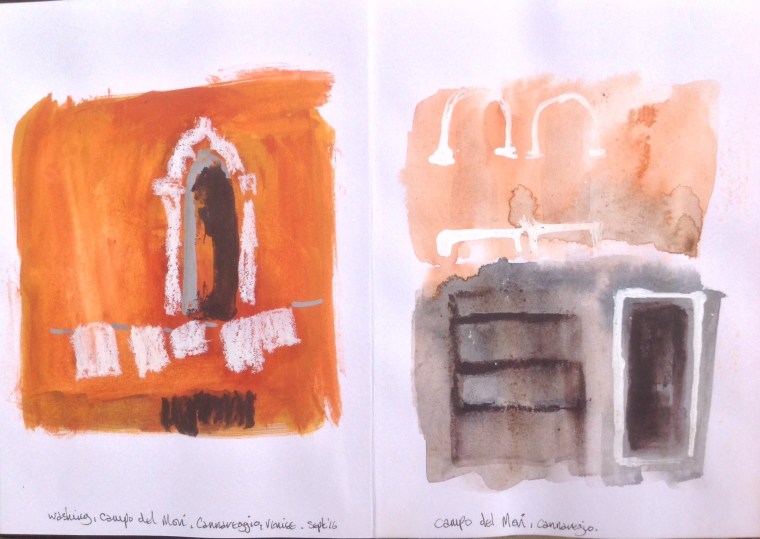 Details, Campo del Mori. Sketchbook spread. © Mari French 2016