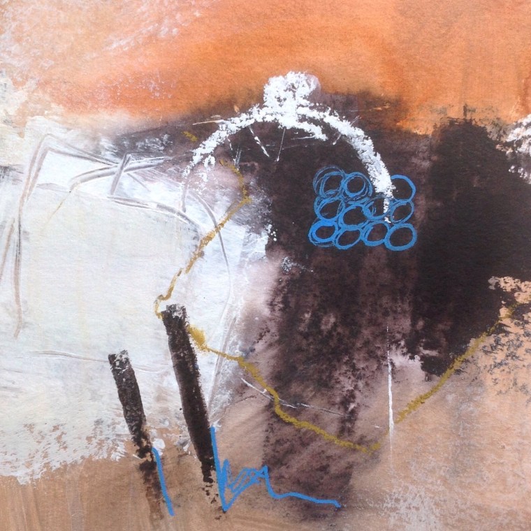 Venice lagoon series. Mixed media on paper. © Mari French 2016