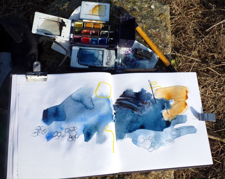 Abstracting the creek © Mari French 2017