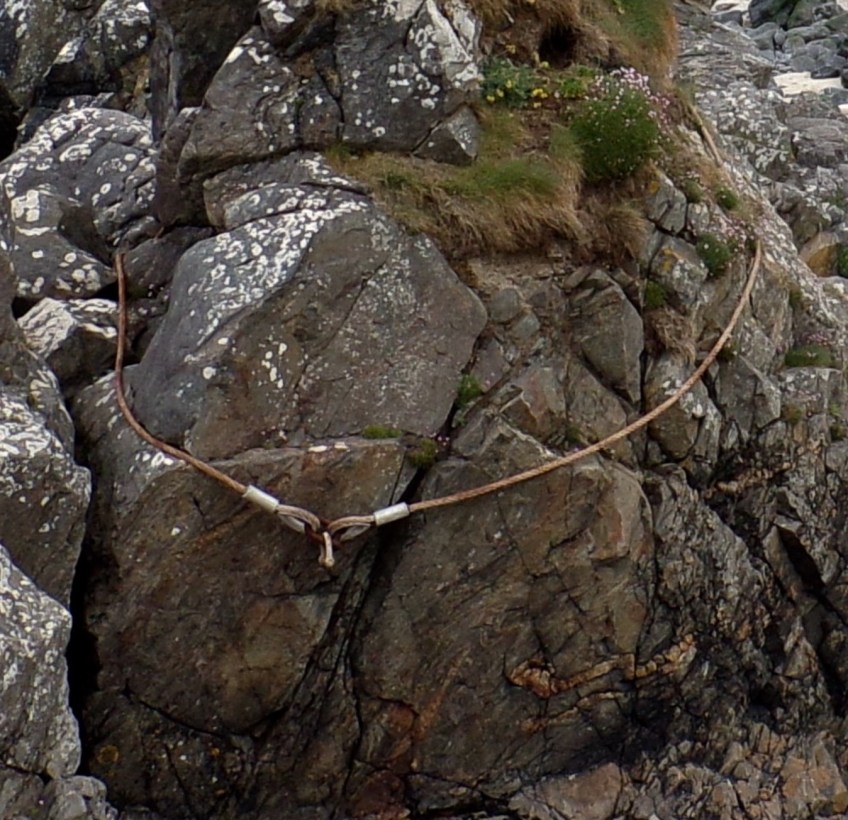 Old fastenings, Boat Cove, Penwith. © Mari French 2017