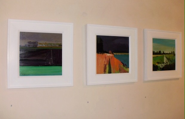 Work by Fred Ingrams at 'Painters' exhibition, Black Barn, Cockley Cley, 2017.