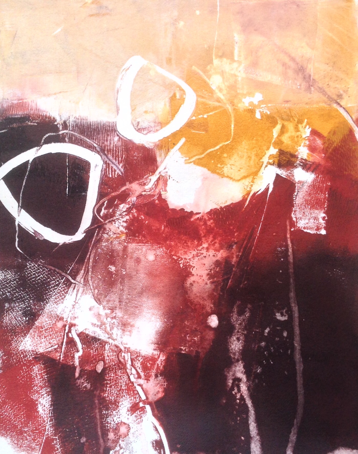 Monoprint © Mari French 2017