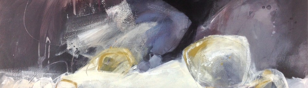 'Zawn' finished painting. © Mari French 2018.