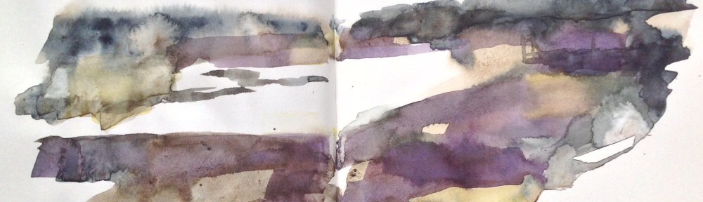 Sea lavender sketch, Thornham saltmarsh