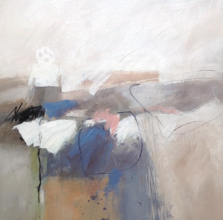 White Cross (mixed media on board) © Mari French 2018White Cross (mixed media on board) © Mari French 2018