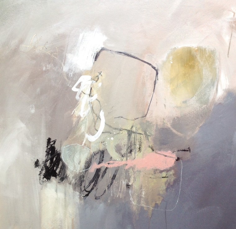 High moorland (mixed media on board) © Mari French 2018