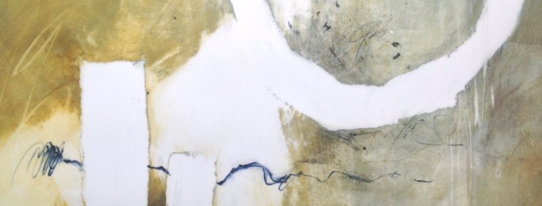 Detail of new work. Mixed media on Duralar. © Mari French 2019