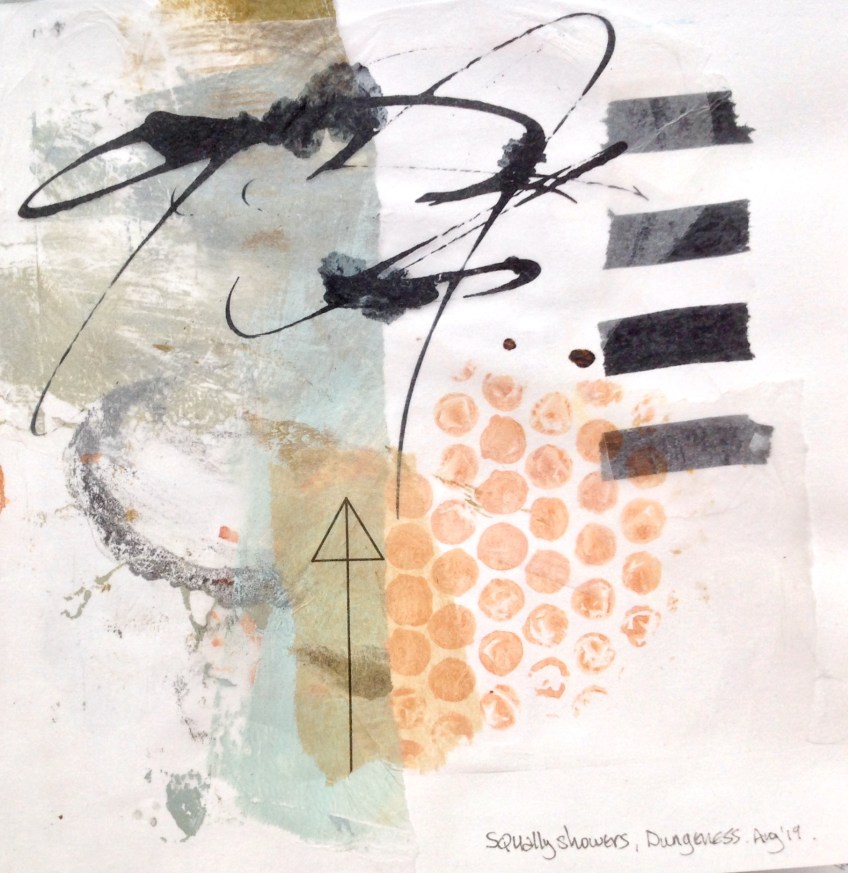 Squally showers, sketchbook. © Mari French 2019