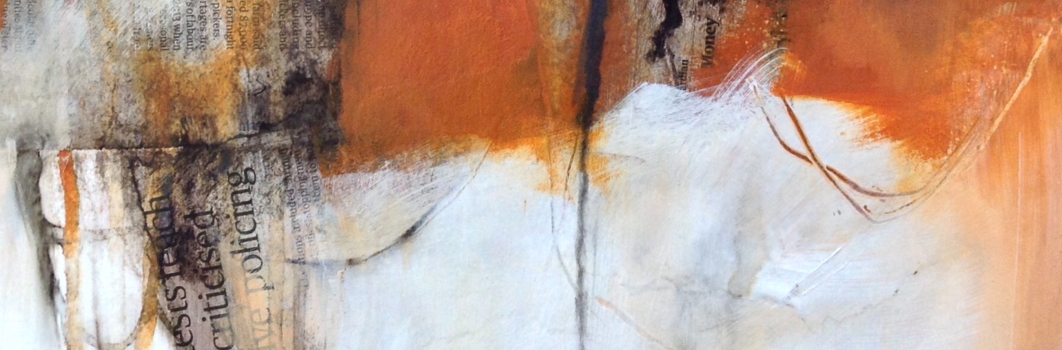 Cropped detail from mixed media Dungeness painting